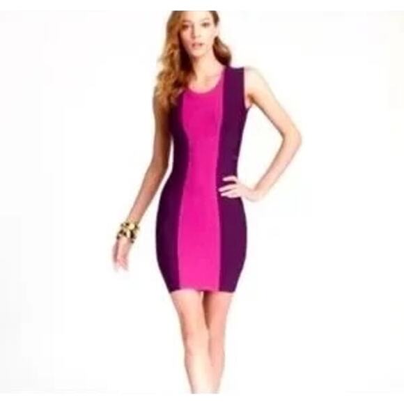 BCBGMaxAzria Purple and Pink Mini Dress - Picture 3 of 15